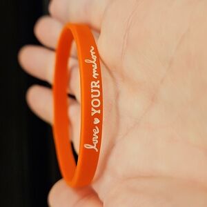 Love Your Melon Red Silicone Bracelet